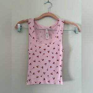 NWOT - SKIMS Soft Lounge tank - cherries - Size XS